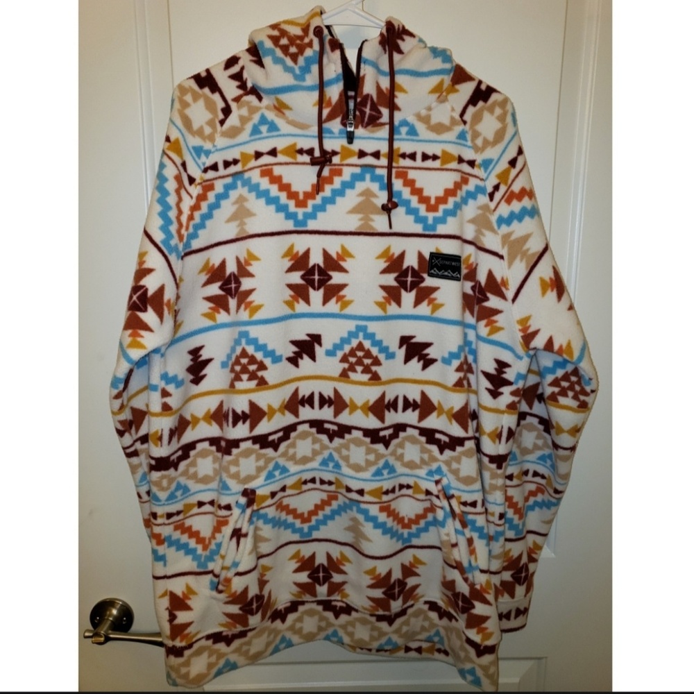 Men's Soft Fleece Aztec Hoodie